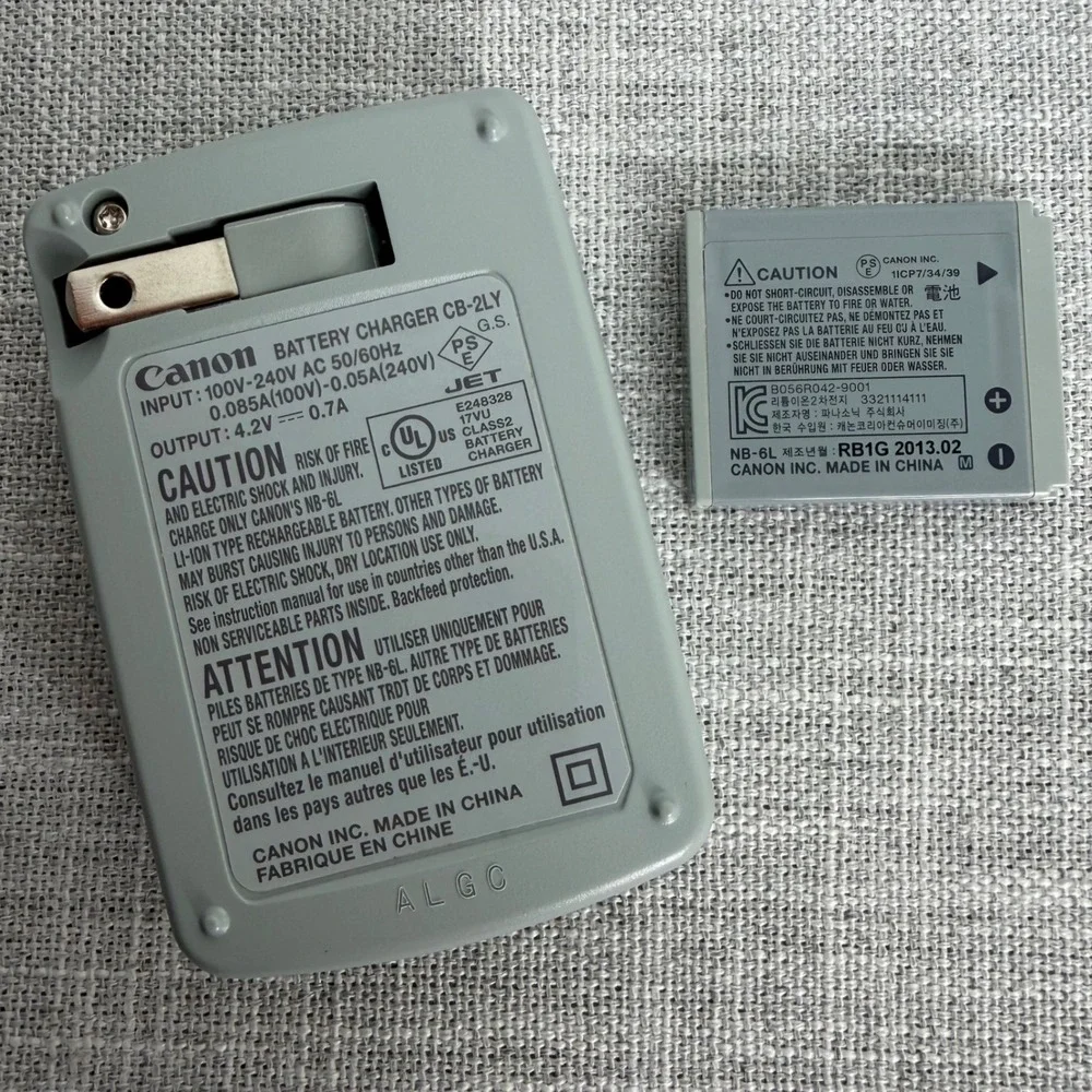 Canon CB-2LY Battery and Charger NB-6L